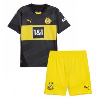 Camiseta Borussia Dortmund Donyell Malen #21 Segunda Equipación Replica 2024-25 para niños mangas cortas (+ Pantalones cortos)